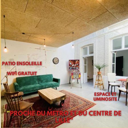 Oasis Urbaine - Spacieux Et Calme Avec Patio Лілль Екстер'єр фото